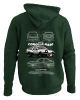 Φούτερ με κουκούλα - Corolla AE86 - Color Thumbnail Κυπαρισσί