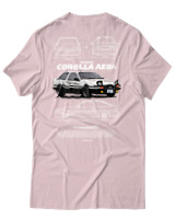 T-Shirt Αντρικό - Corolla AE86 - Color Thumbnail Απαλό Ροζ
