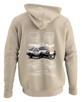 Φούτερ με κουκούλα - Corolla AE86 - Color Thumbnail Μπέζ