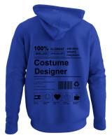 Φούτερ με κουκούλα - Costume Designer - Color Thumbnail Μπλε Ρουά