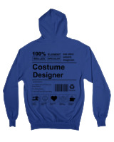 Ζακέτα Φούτερ με κουκούλα Αντρικό - Costume Designer - Color Thumbnail Μπλε Ρουά