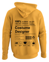Φούτερ με κουκούλα - Costume Designer - Color Thumbnail Κίτρινο Χρυσό
