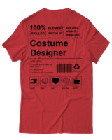 T-Shirt Αντρικό - Costume Designer - Color Thumbnail Κόκκινο