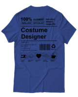 T-Shirt Αντρικό - Costume Designer - Color Thumbnail Μπλε Ρουά