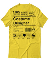 T-Shirt Αντρικό - Costume Designer - Color Thumbnail Χρυσό Κίτρινο