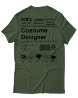 T-Shirt Αντρικό - Costume Designer - Color Thumbnail Κυπαρισσί