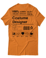 T-Shirt Αντρικό - Costume Designer - Color Thumbnail Πορτοκαλί
