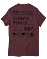 T-Shirt Αντρικό - Costume Designer - Color Thumbnail Μπορντό