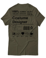 T-Shirt Αντρικό - Costume Designer - Color Thumbnail Χακί