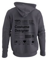 Φούτερ με κουκούλα - Costume Designer - Color Thumbnail Ανθρακί