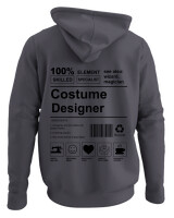 Φούτερ με κουκούλα - Costume Designer - Color Thumbnail Ανθρακί
