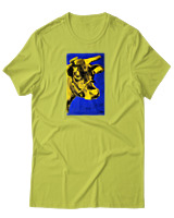 T-Shirt Αντρικό - Cow Art - Color Thumbnail Λαχανί