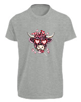 T-Shirt Fit Αντρικό - Cow Lover - Color Thumbnail Γκρι Μελανζέ