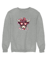 Φούτερ χωρίς κουκούλα Γυναικείο - Cow Lover - Color Thumbnail Γκρι Μελανζέ