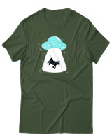 T-Shirt Αντρικό - Cow Space - Color Thumbnail Κυπαρισσί