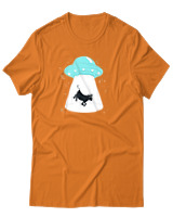 T-Shirt Αντρικό - Cow Space - Color Thumbnail Πορτοκαλί
