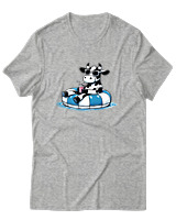 T-Shirt Αντρικό - Cow Vitamine Sea - Color Thumbnail Γκρι Μελανζέ