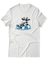 T-Shirt Αντρικό - Cow Vitamine Sea - Color Thumbnail Άσπρο