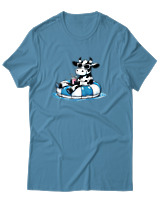 T-Shirt Αντρικό - Cow Vitamine Sea - Color Thumbnail Τιρκουάζ