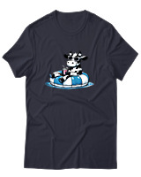 T-Shirt Αντρικό - Cow Vitamine Sea - Color Thumbnail Σκούρο Μπλε