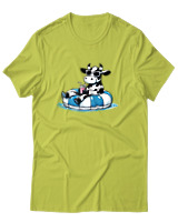 T-Shirt Αντρικό - Cow Vitamine Sea - Color Thumbnail Λαχανί
