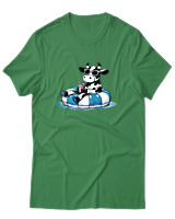 T-Shirt Αντρικό - Cow Vitamine Sea - Color Thumbnail Πράσινο