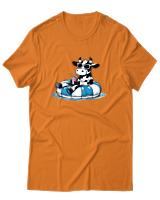 T-Shirt Αντρικό - Cow Vitamine Sea - Color Thumbnail Πορτοκαλί