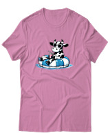 T-Shirt Αντρικό - Cow Vitamine Sea - Color Thumbnail Ροζ