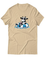 T-Shirt Αντρικό - Cow Vitamine Sea - Color Thumbnail Μπεζ