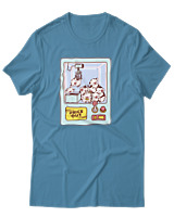 T-Shirt Αντρικό - Cows Claw Machine - Color Thumbnail Τιρκουάζ