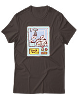 T-Shirt Αντρικό - Cows Claw Machine - Color Thumbnail Καφέ