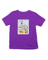 T-Shirt  Παιδικό - Cows Claw Machine - Color Thumbnail Σκούρο Μωβ