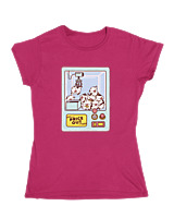 Κοριτσίστικο Κοντομανικο Παιδικό - Cows Claw Machine - Color Thumbnail Φουξια