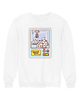 Φούτερ χωρίς κουκούλα Γυναικείο - Cows Claw Machine - Color Thumbnail 'Ασπρο