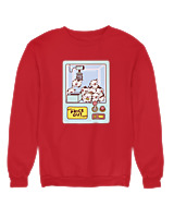 Φούτερ χωρίς κουκούλα Γυναικείο - Cows Claw Machine - Color Thumbnail Κόκκινο