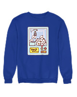 Φούτερ χωρίς κουκούλα Γυναικείο - Cows Claw Machine - Color Thumbnail Μπλε Ρουά