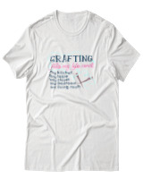 T-Shirt  Γυναικείο - Crafting Fills My Life - Color Thumbnail Άσπρο