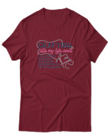 T-Shirt  Γυναικείο - Crafting Fills My Life - Color Thumbnail Σκούρο Κόκκινο