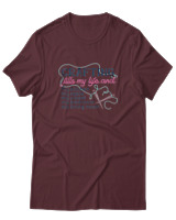 T-Shirt  Γυναικείο - Crafting Fills My Life - Color Thumbnail Μπορντό