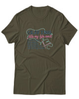 T-Shirt  Γυναικείο - Crafting Fills My Life - Color Thumbnail Χακί