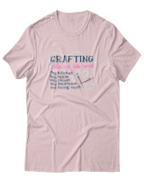 T-Shirt  Γυναικείο - Crafting Fills My Life - Color Thumbnail Απαλό Ροζ