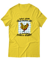 T-Shirt  Γυναικείο - Crazy Chicken Lady Leopard - Color Thumbnail Κίτρινο Χρυσό