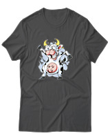 T-Shirt Αντρικό - Crazy Cow - Color Thumbnail Ανθρακί