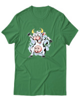 T-Shirt Αντρικό - Crazy Cow - Color Thumbnail Πράσινο
