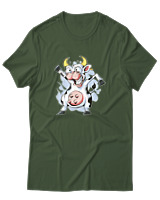 T-Shirt Αντρικό - Crazy Cow - Color Thumbnail Κυπαρισσί