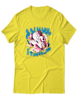 T-Shirt Αντρικό - Crazy Octopus - Color Thumbnail Κίτρινο