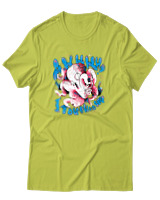 T-Shirt Αντρικό - Crazy Octopus - Color Thumbnail Λαχανί