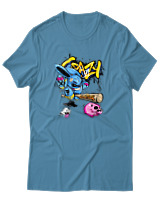 T-Shirt Αντρικό - Crazy - Color Thumbnail Τιρκουάζ