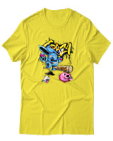 T-Shirt Αντρικό - Crazy - Color Thumbnail Κίτρινο