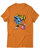 T-Shirt Αντρικό - Crazy - Color Thumbnail Πορτοκαλί